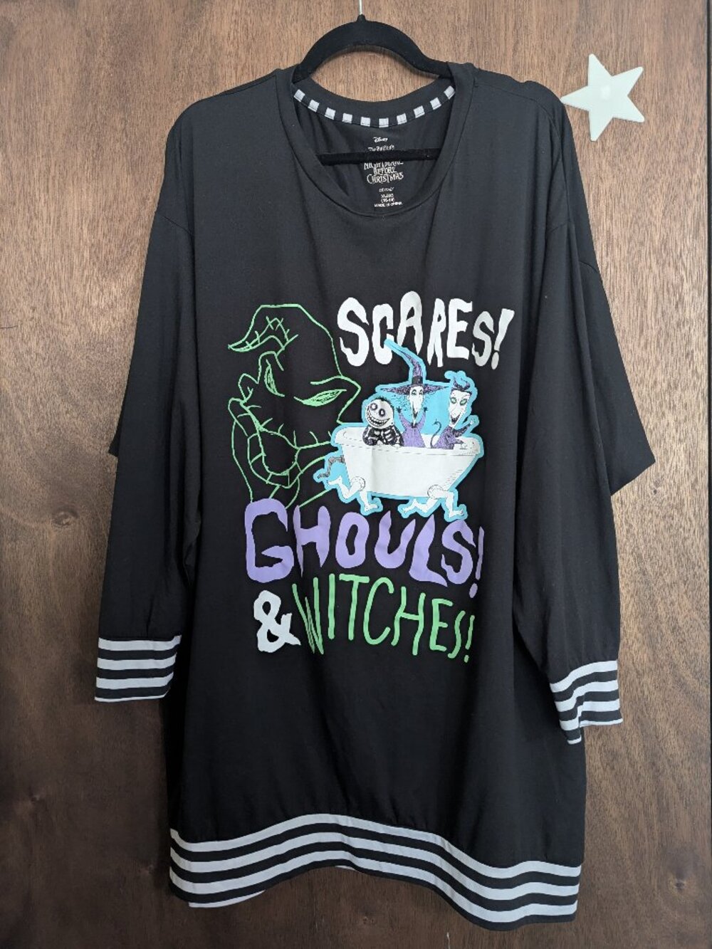 The Nightmare Before Christmas Long Sleeve Night Gown